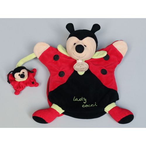 Doudou Coccinelle Rouge Noire Marionnette Doudou Et Compagnie