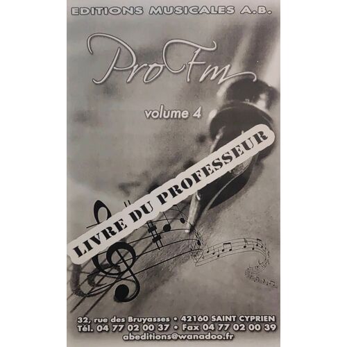 Pro Fm Volume 4 Livre Du Professeur
