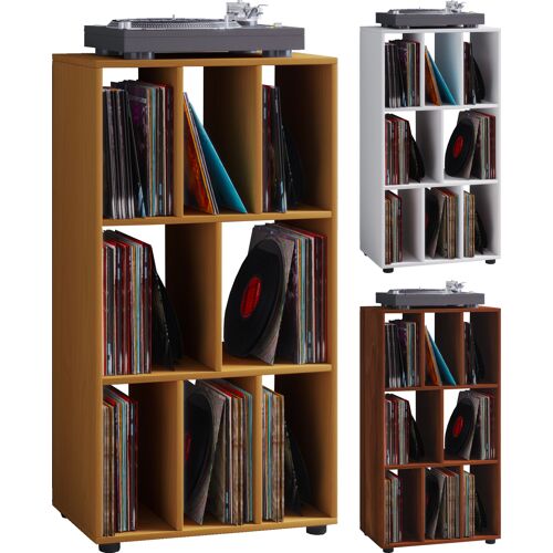 VCM Étagère à disques en bois Séparateur de pièce LP Étagère à médias Archivage Schaltino Étagère à disques en bois Séparateur de pièce LP Étagère à médias Archivage Schaltino
