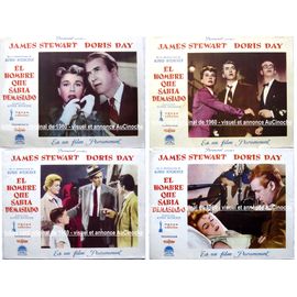"L'Homme Qui En Savait Trop" Alfred Hitchcock / Lot De 12 Lobby-Card Espagnol Originaux De 1960 En Héliogravure Couleur, Grand Format : 36x28cm