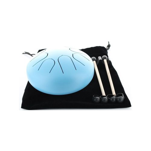 Mini Tongue Drum Bleu Diamètre 15 Cm