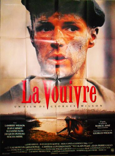 La Vouivre De Georges Wilson - 1988 - Lambert Wilson - Suzanne Flon - Affiche Cinéma Originale - 120 X 160