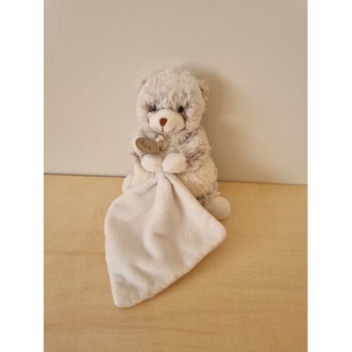 Doudou Ours Blanc Marron Chiné Baby Nat' Babynat'