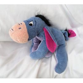 Doudou Peluche Bourriquet Bleu Ventre Violet Oreilles Fushia Nicotoy Disney