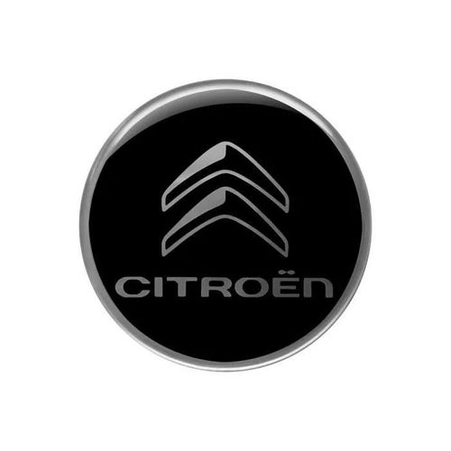 Cautocollant Logo Citroën 3d, Noir, 52 Mm