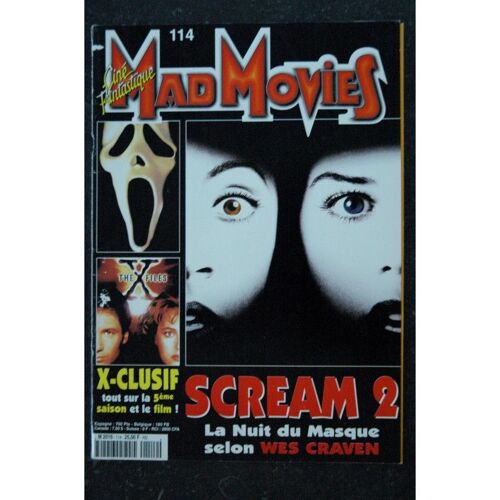Ciné Fantastique Mad Movies N°114 - 1998 - Scream 2 La Nuit Du Masque Wes Craven X The Files