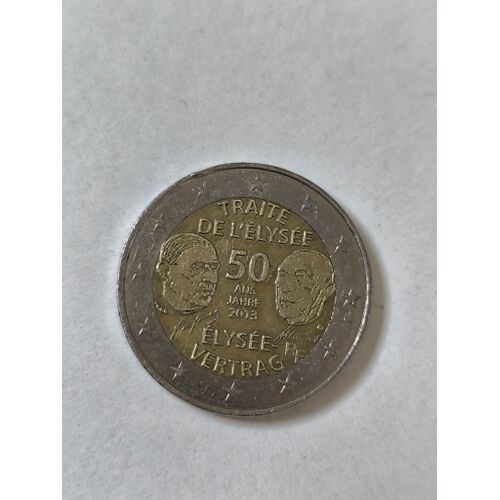 Pièce De 2euros 50 Ans Du Traité De L'Élysée