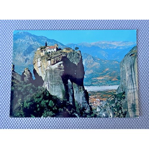Ancienne Carte Postale Grece "Les Meteores". Couvent De La Trinité. Cp Grèce 1970. Cp Pittoresque.