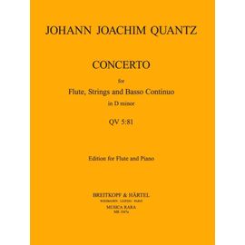 Quantz : Concerto Flute D Minor Qv 5:81 Mr1567