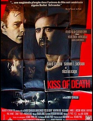 Kiss Of Death De Barbet Schroeder - 1995 - David Caruso - Samuel L. Jackson - Nicolas Cage - Helen Hunt - Affiche Cinéma Originale - 120 X 160