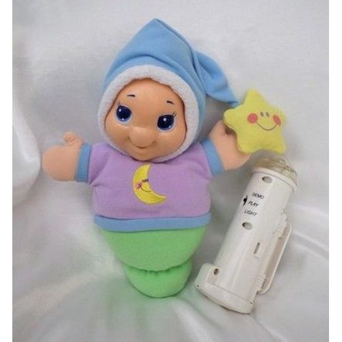Doudou Poupée Veilleuse Luxi Lumineuse Musical Vert Violet Bleu Lune Hasbro Playskool 2005