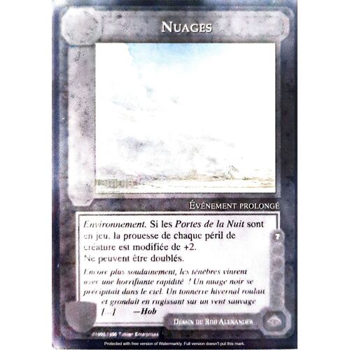 Carte Le Seigneur Des Anneaux : Les Sorciers - Nuages 1996