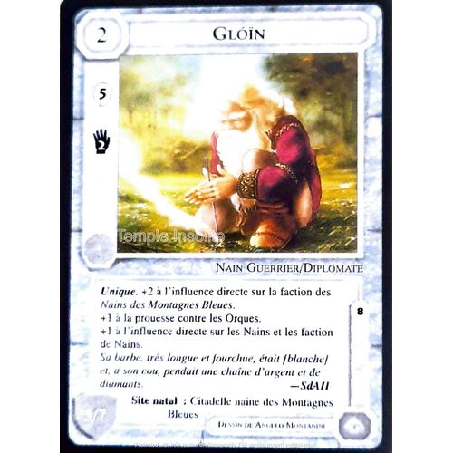 Carte Le Seigneur Des Anneaux : Les Sorciers - Gloïn 1996