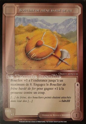 Carte Le Seigneur Des Anneaux - Bouclier De Frêne Bardé De Fer 1996