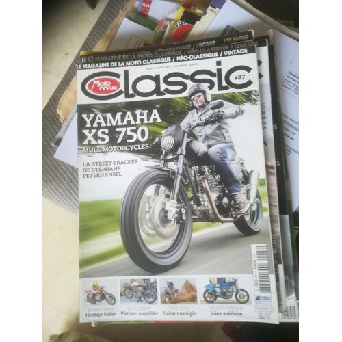 Moto Revue Classic 87 De 2016 Yamaha Xs750 Street Tracker,Peterhansel,Norton Commando,Triumph Trident,Cizek,Magni Mv 800,Harley 1200 Fl Panhead,Xl1200cx Sportster Roadster