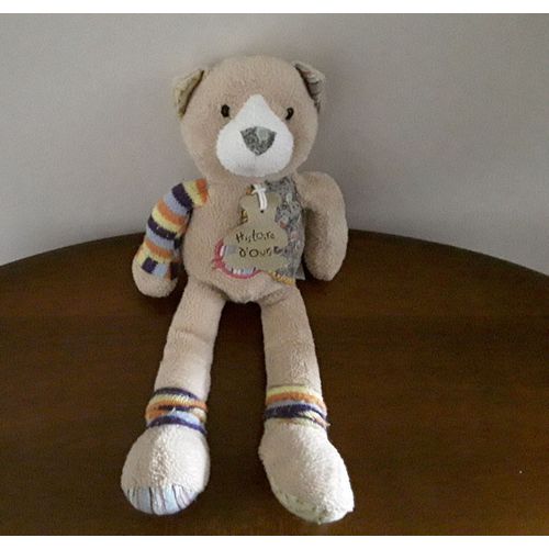 Doudou Chat / Renard Histoire D'ours En Tissu Et Laine
