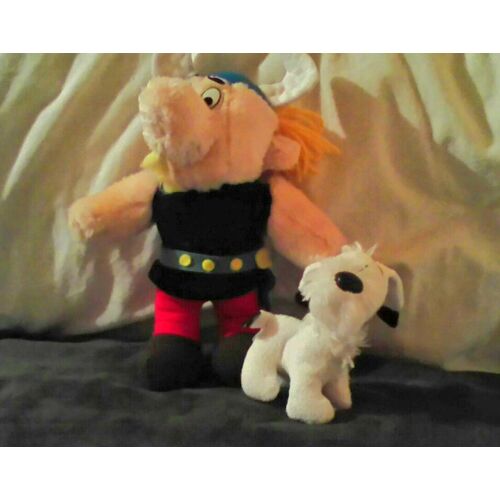 Lot De 2 Peluches : Astérix Et Idefix