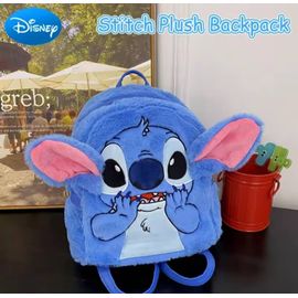 Sac à Dos Stitch Kawaii | Maternelle & Primaire | Peluche Douce Enfant Fille