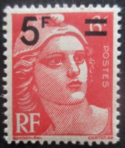 France N°827 Marianne De Gandon Surchargé Neuf **