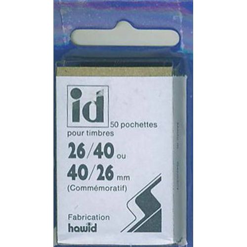 50 Pochettes Id Double Soudure Fond Noir 40 X 26 Mm Id1014