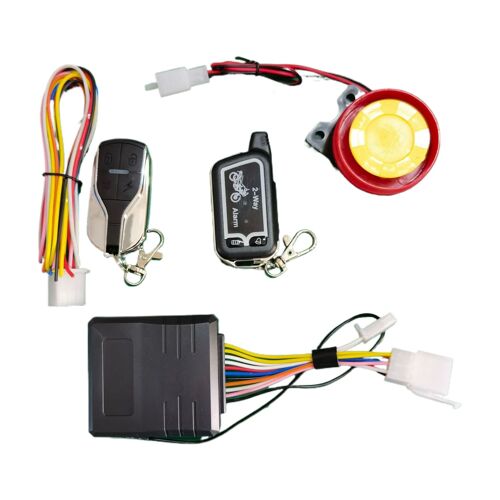 Alarme Antivol Moto Bidirectionnelle Avec Démarreur À Flamme Double Flash Recherche De Voiture Réglage De La Sensibilité Télécommande Alarme Vibration