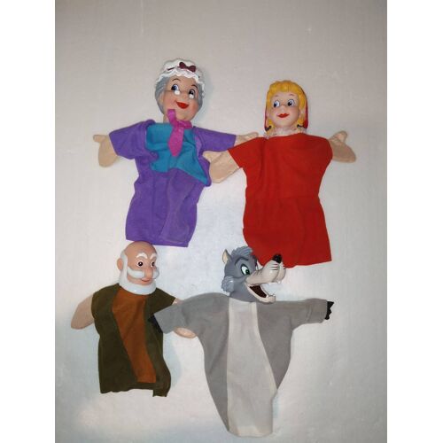 4 Marionnettes À Doigt Le Petit Chaperon Rouge
