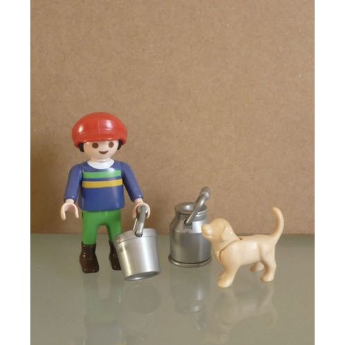 Playmobil Fermier (Enfant) Et Son Chien