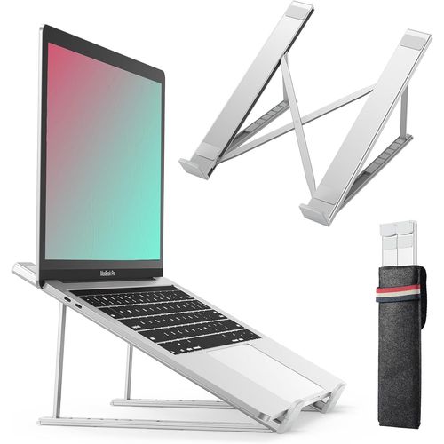 ERSHI-Support Ordinateur Portable, Support PC Portable Réglables en Hauteur sur 6 Niveaux, Laptop Stand en Refroidisseur en Alumin[6