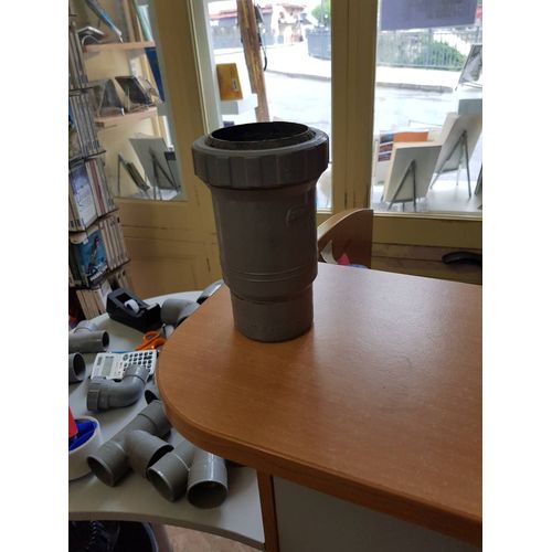 manchon de dilatation pvc - mâle / femelle - diamètre 63 mm - nicoll ml