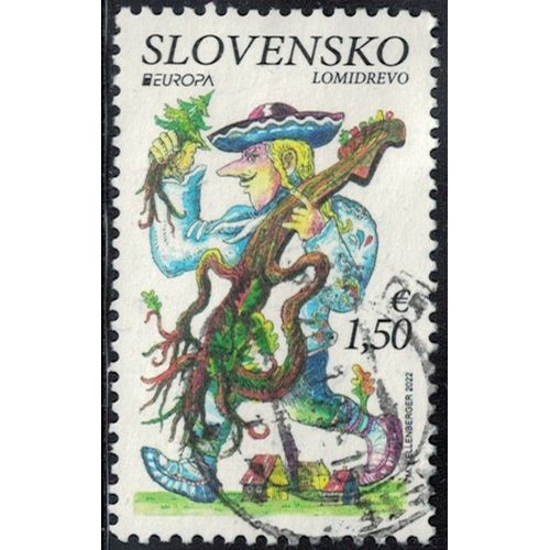 Slovaquie 2022 Oblitéré Used Europa Histoires Et Mythes Lomidrevo Y&T Sk 850 Su