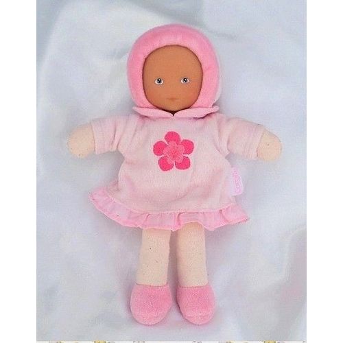 Doudou Poupée Robe Rose Fleur Rose 2010 Corolle