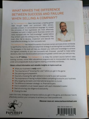 The Intelligent Exit The Business Owner's Guide To A Winning Strategy For Selling Your Company