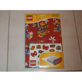 LEGO 851407 Lot de 2 papiers cadeaux de noël 'sapin et bonhomme'