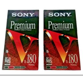 SONY PREMIUM E-180 - 2 x VHS 180 mn