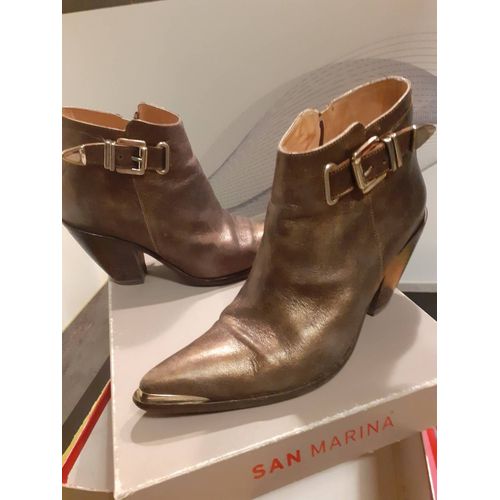 Vends Bottines San Marina Pointure 38, Hauteur Talons 8 Cm