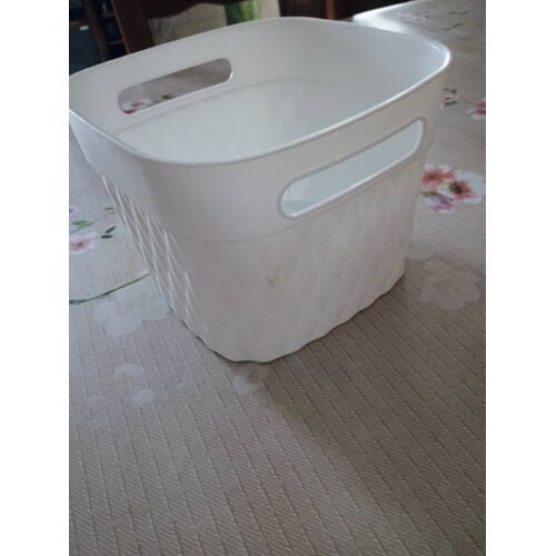 Panier Rangement Plastique Blanc