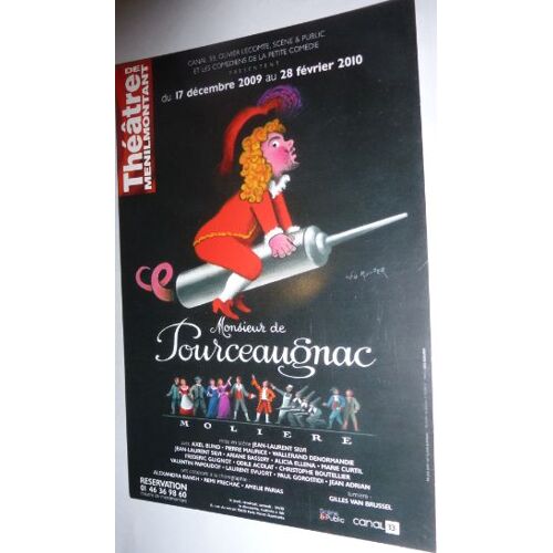 Carte Postale : Monsieur De Pourceaugnac - Molière (Théâtre De Ménilmontant) Illustration : Léo Kouper