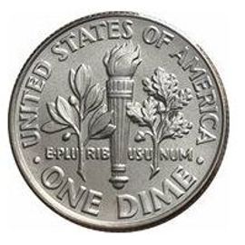 Pièce 1 Dime Roosevelt Etats-Unis - 1966