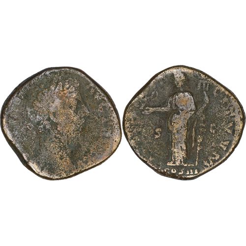 Rome - Sesterce - Marc Aurele - 170 Ad - Fides Exercitvvm - 26.35 G. - Ric.998 - 25-208