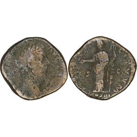 Rome - Sesterce - Marc Aurele - 170 Ad - Fides Exercitvvm - 26.35 G. - Ric.998 - 25-208