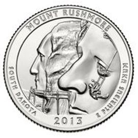 1/4 De Dollar Etats-Unis - Mont Rushmore 2013 P