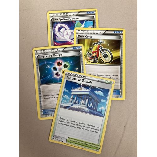 (2629) Temple De Sinnoh + Vélo Cross + Recycleur D'énergie + Lien Spirituel Gallame (Pokemon)