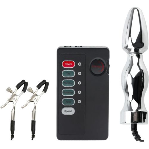 Plug Anal Électrique Dilatateur Électrostimulation Pinces À Tétons Extreme Bondage Set Electro Shock Plug Anal Sex Toys Stimulation Sm Fétiche Jouets Sexuels Pour Femmes,Dilatateur Pour Couples