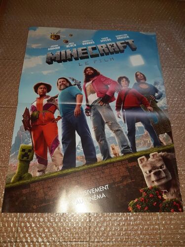 Affiche De Cinéma Minecraft Le Film 40x60 Cm - Jack Black