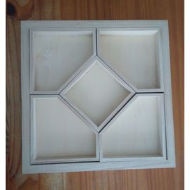 Plateau En Bois Multi Compartiments À Décorer De La Marque Artemio