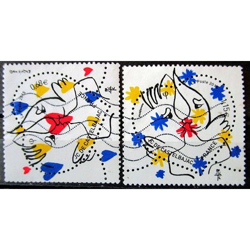 2015. Série Complète F4924 À F4925: Coeurs De Castelbajac.