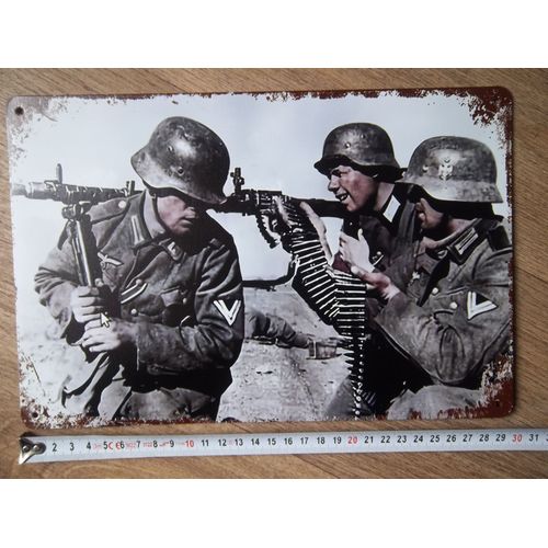 Plaque Décoration Militaire Musée Collection Allemand 2ww No Casque