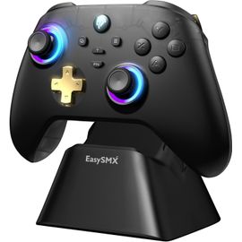 Easysmx D05 Manette Sans Fil - Station De Charge/Rgb/Joystick Hall (Pc/Switch/Mobile) 1000hz/Batterie 1000mah
