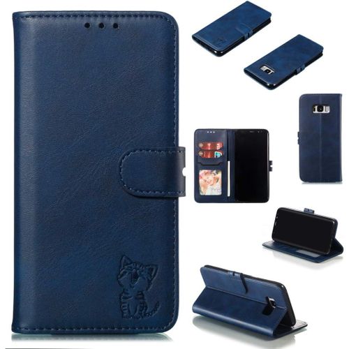 Coques Galaxy S8 Plus Etui De Protection En Cuir For Galaxy S8 Plus Noir Coques Galaxy S8 Plus Couleur : Blue