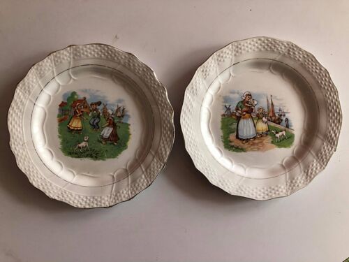 Assiette Ancienne Moulin Des Loups Et Hamage Lot De 2